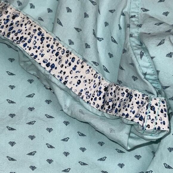 Men’s Denim & Flowers Slim Fit Short Sleeve Button Up Shirt Size Large #101 - Picture 3 of 4